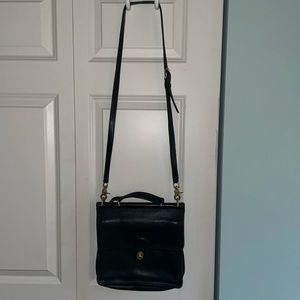 Vintage Coach black leather purse